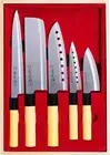 Japanese Hidemoto Kitchen Chef's Knife 5pcs Set Sushi Sashimi Santoku SP-005