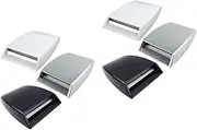 Vaguelly 2pcs Car Hood Vent Sticker Bonnet Vent Cover Universal Car Hood Scoop Decorative Grille Diy Installation No Drilling Needed