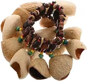 VINTORKY Tribal African Bracelet Handbell for Percussion Handmade Musical Instrument for Dance Yoga