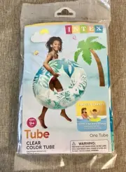 Inflatable Swimming Pool Tube - 36 Inch - Clear/Blue Island Style - Intex Brand