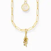 Buy Charm Set: Rose Necklace with Gold-Plated Necklace by THOMAS SABO Australia online - THOMAS SABO Australia