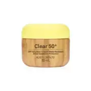 The Sun Bum Clear 50+ Suncream gives you a clear finish, 80 minutes protection