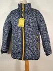 WHITE STUFF Rene Coat Padded Fully Reversible Yellow Blue Jacket BNWT Size UK 8