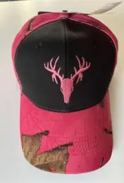 REALTREE HOT SHOT Pink Camo Women's Hunting Baseball Cap Hat - Adjustable. New