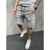 在飛比找ETMall東森購物網優惠-Men fashion casual Pocket Capr