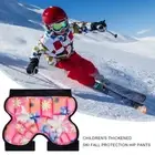AU Kids Butt Hip Protection Thickened for Most Sports Roller Skating (Pink Flowe