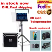 New 20" Folding Portable Teleprompter For Smartphone DSLR Video Camera with Case