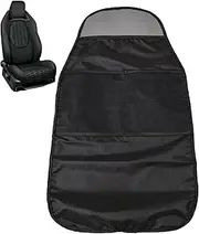 Car Seat Kick Mat, Car Seat Kick Protector - Multipurpose Safety Seat Kick Cover - Waterproof Car Interior Accessories, Auto Seat Back Storage Bag for Most Vehicles