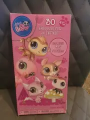 Littlest Pet Shop LPS 30 Emb Foil Valentine's & 35 Stickers. Hasbro 2011 New Box