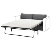 VIMLE 2-seat sofa-bed section, Lejde grey/black
