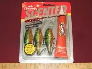 New 3 Pack Berkley Flicker Shad #7 Fishing Lures Scented Gulp Gel Flash Perch 3"