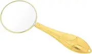Veemoon Elegant Handheld Optical Magnifier with Ergonomic Handle High Magnification for Reading Inspection Crafts Portable Lightweight Tool for Jewelry Coins Hobby Observations