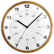 Wooden Wall Clock 12 Inch Modern Non-Ticking Silent Wall Clocks Quartz Decora...