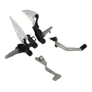 Front Driver Foot Pegs Rest Bracket Fit For Kawasaki Ninja 400 18-24 Z400 19-24