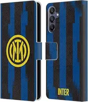 Head Case Designs Officially Licensed Inter Milan Home 2023/24 Crest Kit Leather Book Wallet Case Cover Compatible with Samsung Galaxy A15