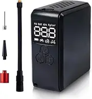CryoKing Mini Bike Tire Pump, 150PSI Portable Electric Bike Air Pump, Fast Inflate, Presta and Schrader Valve, Suitable for Bicycle, Motorcycle, Basketball