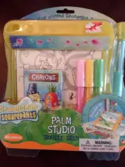 2001 SpongeBob Squarepants Coloring Kit Nickelodeon Palm Studio Doodle Desk