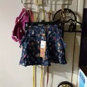 Rubee Jeans Girls Denim Floral Skirt. Size 10.