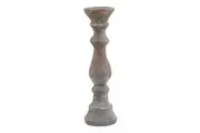 Hill Interiors Siena Column Pillar Candle Holder (Brown) (40cm x 12cm x 12cm)