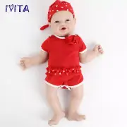 23"Big Baby Girl Lifelike Reborn Baby Doll Full Body Silicone IVITA Xmas Gifts
