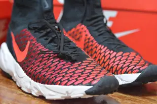 Nike air footscape magista flyknit 黑紅編織 816560-002全新正品 us9.5