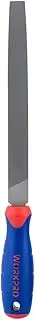 WORKPRO W051002 10 in. Flat File – Durable Steel File to Sharpen Tools and Deburr, Comfortable Anti-Slip Grip, Double Cut – Deburr Tool and Tool Sharpener for Professionals and DIY (Single Pack)