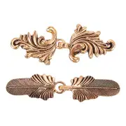 2pcs Vintage Sweater Clips Cape Cloak Clasp Cardigan Clips for Women, Copper
