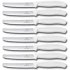 Victorinox Steak & Tomato 11cm Knife Pistol Grip Set x 8 Knives - White