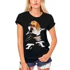 Women's Graphic T-Shirt Organic Beagle Dog Eco-Friendly Ladies Limited Edition