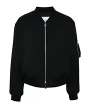 Jil Sander Patch-Pocket Bomber Jacket IT44,IT48,IT46 midnight blue