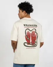 [Wrangler] Wrangler Men's Two Hands Slacker T-Shirt in Ecru Natural Size Large L Ecru Natural