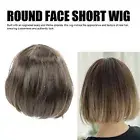 Student Short Hair Wig Light Brown Short Hair Wig For Women