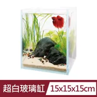 在飛比找PChome24h購物優惠-超白玻璃缸-15x15x18cm)