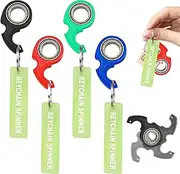 Alovez 4 Pieces Key Ring Spinner Fidget Spinner Key Chain for Kids and Adults