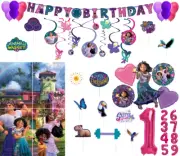Disney Encanto Birthday Decorations Personalize Banner Wall Back Drop Balloons