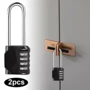 2X 4 Digit Combination Lock Padlock Weatherproof Heavy Duty Locker Gym Travel