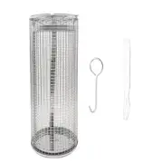 Rolling Grilling Basket for Outdoor Grilling,BBQ Rolling Grilling Mesh6773