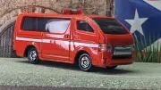 TOMICA TOYOTA HIACE FIRE DEPARTMENT 1:64 SCALE LOOSE EMERGENCY VEHICLE SET