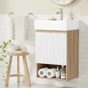 445mm Cefito Vanity Unit Basin Bathroom Cabinet Storage Wall Hung Sink White