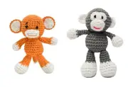 Bigfoot Monkey Crochet Doll Handmade Amigurumi Plush Toy VAC