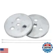 Ciweisah Zinc Anode Plate Anti-Electrolysis Zinc Anode Weight for Skimmer Bas