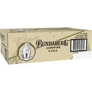 Bundaberg Campire Bourbon Barrel Can 375mL x 24 Case