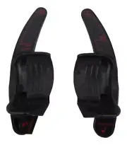For VW Premium Aluminium Black Red Rocker Switch Verläng. Paddles Steering Keys (for: Volkswagen)