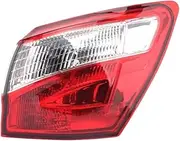 LED Tail Light ，Compatible for Nissan Qashqai 2008-2015 EU Version Brake Light Turn Signal Light Fog Lamp Accessories(Outer R)