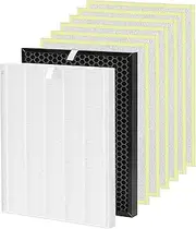 Enzoken Zero Pro 5 Stage Replacement Filter Set for Winix Australia Zero+ PRO 5-Stage Air Purifier, True HEPA & Carbon Filter, Plus 6 Pet Filter