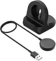 2 in 1 Charging Stand & Wireless Charger for Galaxy Watch 3/4/4 Classic, Active 1/2 (SM-R500 SM-R835 SM-R830 SM-R820) Compatible With Samsung Galaxy