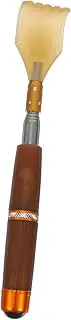 Telescoping Dual Headed Back Scratcher Portable Stainless Steel Massage Roller Stick for Travel and Home Use Compact Itch Claw Tool for All Body Parts Comfortable Horn Design
