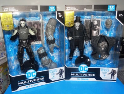 McFarlane GOLD DC Arkham City Solomon Grundy BAF set of 4 Black & White -7" fig