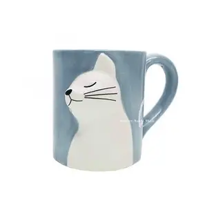 貓咪【 SAS 日本限定 】人氣話題限定 貓咪 立體 KISS版 陶瓷 馬克杯 / 水杯 2入對杯套組