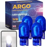 Argo 4Pcs 582 W21w Bulb Xenon White 3000k Super Bright DRL Daytime Running Lights T20 Bulb Reverse Back W3x16d Up Car Van 382w Bulbs 12v 21w Bulb